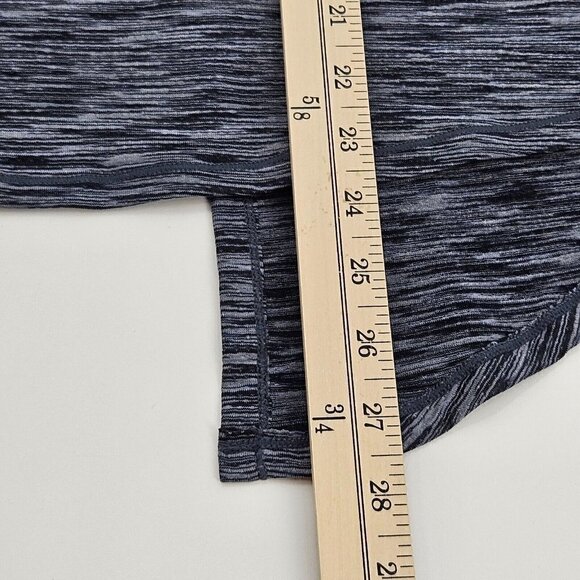 Zyia Active Charcoal Split Back Long Sleeve Top Gray Women's L NEW Athleisure - Picture 10 of 10